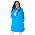 Jessica London Women's Plus Size A-Line Hooded Raincoat