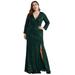 Ever-Pretty Womens Elegant Sequin Plus Size Formal Evening Prom Dresses for Women 08242 Dark Green US4