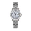 Pre Owned Rolex Datejust 6917 w/ Mother Of Pearl Diamond Dial Oyster Band 26mm Ladies Watch (Warranty Included)