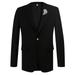 Burberry Slim Fit Bullion Floral Wool Gabardine Blazer