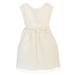 Little Girls Off White Bouquet Embroidered Organza Dress 6