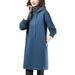 Womens Long Sleeve High Neck Dresses Ladies Winter Warm Casual Hooded Pullover Dresses