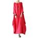 ZANZEA Womens Long Sleeve Casual Loose Long Shirt Dresses