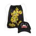 Mickey Mouse 18" Black Cinch Sling Bag w/ Mickey Men's Dad Baseball Cap Hat