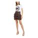 MICHAEL KORS Womens Navy Tiered Floral Mini Ruffled Skirt Size PL