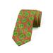 Garden Art Necktie, Green Hibiscus Pattern, Dress Tie, 3.7", Dark Coral and Green, by Ambesonne