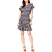 MICHAEL Michael Kors Womens Animal Print Ruffled Party Dress