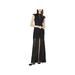 Fame And Partners Womens Lace Fit & Flare Evening Dress