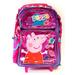 Peppa Pig Girl's 16" Canvas Pink School Rolling Backpack