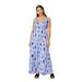 ellos Women's Plus Size Knit Surplice Maxi Dress