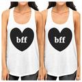 Bff Hearts Cute BFF Matching Tank Tops Racerback Cotton Funny Gifts