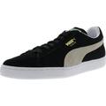 Puma Men's Suede Classic + Black / White Ankle-High Fashion Sneaker - 11M