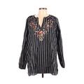 Pre-Owned Suzanne Betro Women's Size L Long Sleeve Blouse