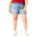 Signature by Levi Strauss & Co. Women's Plus Girlfriend Shorts