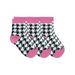 Jefferies Socks Girls Socks, 3 Pack Houndstooth Fashion Pattern Crew Sizes Toddler and XS - M