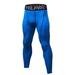 Quick Dry Trousers for Men Compression Cool Dry Sports Tights Pants Base layer Running Leggings Yoga Rashguard Men's Blue L