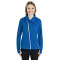 Ladies' Amplify MÃƒÂ©lange Fleece Jacket - NAUT BLU/ PLTNM - M