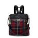 MKF Collection Nishi Plaid Backpack -Red By Mia K.