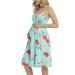 Niuer Summer Beach Sundress Women Strappy Maternity Boho Print Midi Dress Pregnant Casual Sleepwear Pajama Dresses