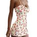 UKAP S-5XL Summer Sleeveless Wrap Dress Party Club Sling Tight Dress Stylish Cami Mini Dresses for Sexy Lady White S=US 2