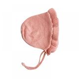 BRC Spring Newborn Baby Warmer Hat Handmade Knitting Hats Fashion Monolayer Ruffle Caps Kids Hats