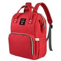 Large Capacity Diaper Bag Backpack, Vbiger Anti-Water Mummy Maternity Nappy Bags Changing Bags with Insulated Pockets,Waterproof and Stylish, Multi-functional Travel Backpack for Baby Care, Red