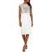 Vince Camuto Womens Sequined Mesh Bodycon Dress