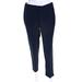 Ecru Womens Mid Rise Tapered Pleated Front Dress Pants Navy Blue Size 4