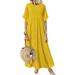 Hawaiian Beach Holiday Maxi Dress For Women Casual Ladies Summer Baggy Loose Polka Dot Long Sundress Ladies Cocktail Party Evening Maxi Long Dress