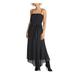 RACHEL ROY Womens Black Sleeveless Square Neck Maxi Sheath Party Dress Size S