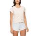 Calvin Klein Womens Ruched-Front Cap-Sleeve Top