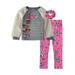 L.O.L. Surprise! Girls 4-6X Faux Fur Sleeve Graphic Top And Legging, 2-Piece Outfit Set With Scrunchie