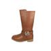 bebe Girls Riding Boots Size 11 Casual Dress Slip-On Walking Fashion Shoes Cognac