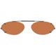 Visionaries Polarized Clip on Sunglasses - Almond - Bronze Frame - 47 x 34