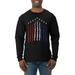 America Fighter Jets USA Flag Air Force Pride Mens Americana / American Pride Long Sleeve T-Shirt, Black, 2XL