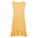 Women's Summer New Popular Loose Ruffled Stitching Sleeveless Off-Shoulder Polka Dot Dress