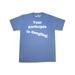 Dangling Participle White Text T-Shirt