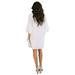 Bescita Plus Size Women Casual Summer Dress Women'S Dress Sweet & Cute V-Neck Bell Sleeve Shift Dress Mini Dress