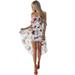 Mchoice maxi dress for women Off Shoulder floral dress Lady Beach plus size white dress Summer sundresses
