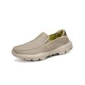 LUXUR Mens Casual Shoes Slip On Outdoor Sneakers Breathable Hiking Climbing Shoes