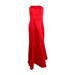Fame and Partners Women's The Janvier Strapless Mermaid Gown (8, Red)