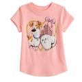 Jumping Beans Little Girls 4-12 The Scret Life Of Pets Pink Bow Love Graphic Tee Tshirt