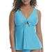 Birdsong Womens Aqua Breeze Tie Front Underwire Tankini Top Style-S10177-AQBRZ Swimsuit