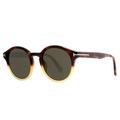 Tom Ford FT0400/S Lucho 58N - Shiny Havana/Green by Tom Ford for Unisex - 49-21-145 mm Sunglasses