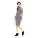 Material Girl Womens Cold-Shoulder Rib Knit Bodycon Dress grey XXS - Juniors