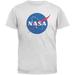 NASA Logo White Adult T-Shirt - Large