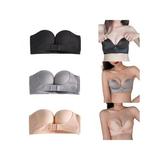 Miyanuby Women Front Closure No Steel Ring Gather Push Up Underwear Bra Ladies One-piece Non-slip Sexy Lingerie Invisible Brassiere Strapless Seamless Beauty Back Boob Tube Top