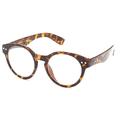 IG Unisex Vintage Old-School Retro Designer Inspired Oversized Round Frame Clear Lens Fashion Glasses in Black