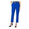 CALVIN KLEIN Womens Blue Straight leg Wear To Work Pants Size 12