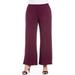 24seven Comfort Apparel Plus Size Plus Wide-leg Palazzo Pants